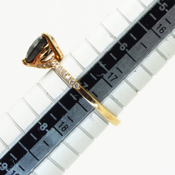 Black Heart Diamond Hidden Halo Engagement Ring 14K Rose Gold 2.22 TCW - Picture 10 of 10